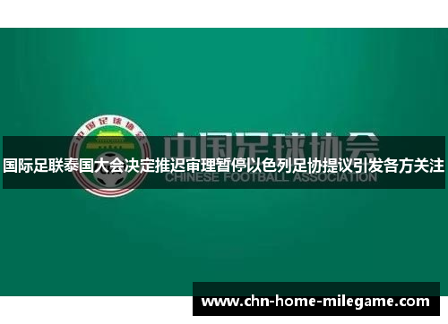 国际足联泰国大会决定推迟审理暂停以色列足协提议引发各方关注